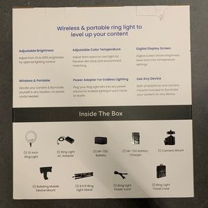 Lime cube ring light